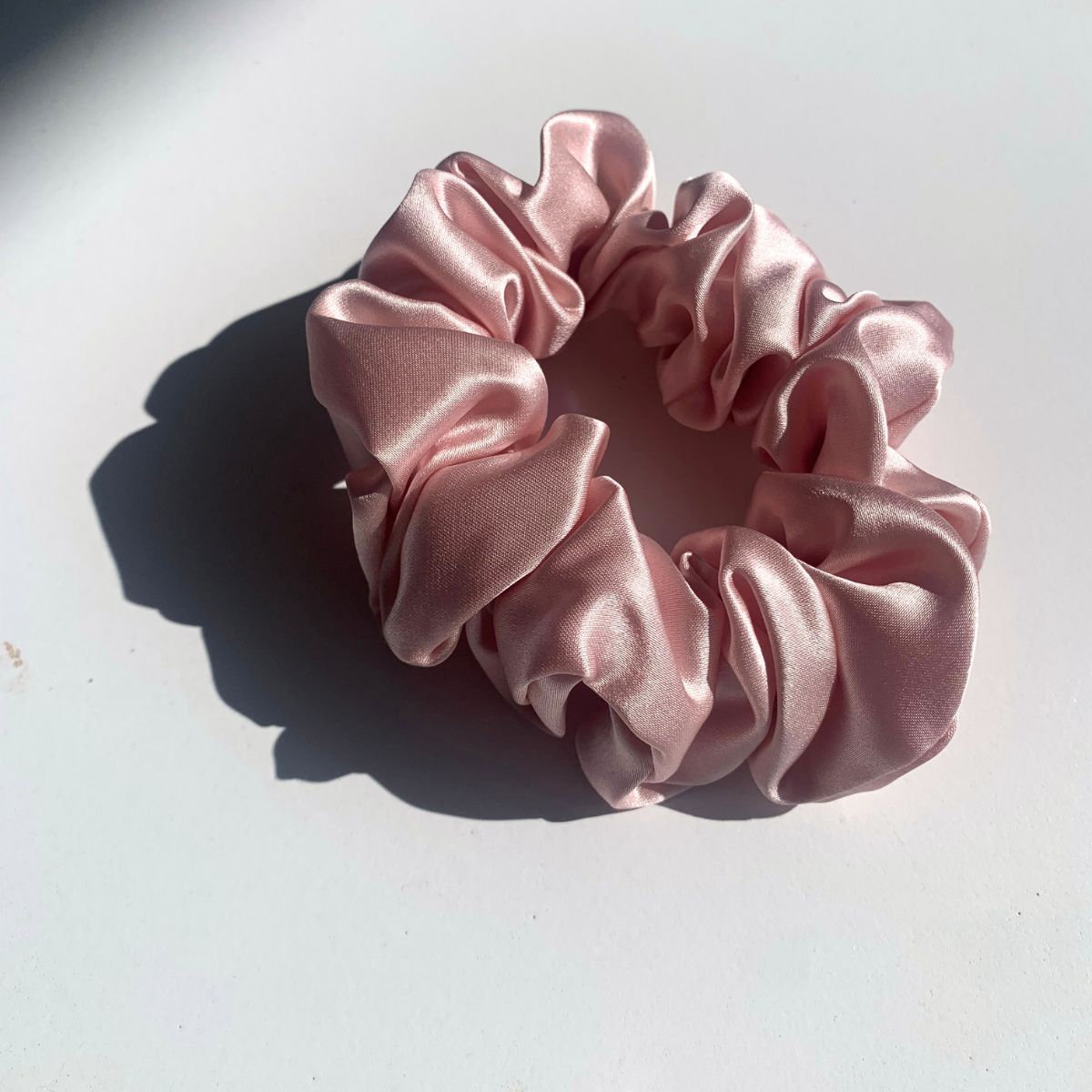 Monday Silks silk scrunchies pink