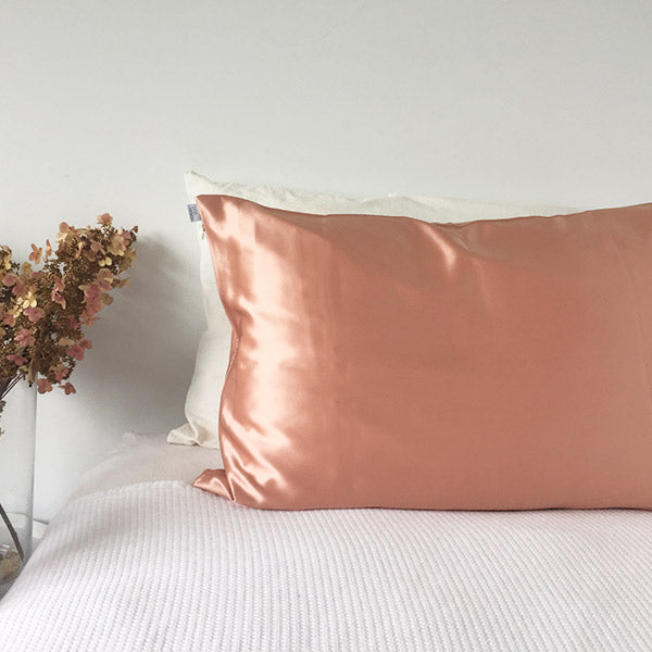 Silk Pillowcase Rose Gold Monday Silks NZ